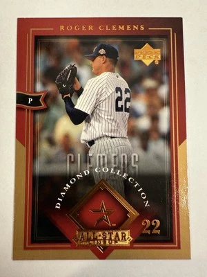 Roger Clemens #24 2004 Upper Deck Diamond Collection All Star Lineup NM/LP - Image 1 of 2