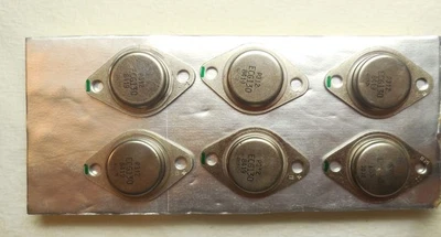 Qty(6) NOS ECG130 Power Transistors - Image 1 of 4