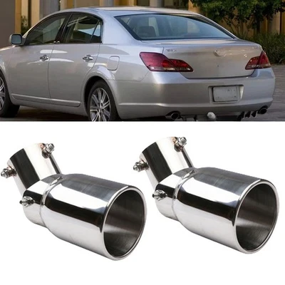 2pcs For Toyota Avalon XLE Exhaust Pipe Tip Rear Tail Throat Muffler 1.5-2.1" Foto 1 de 4