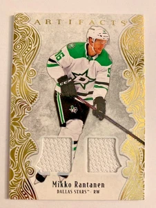 Mikko Rantanen 2025-26 UD Artifacts Dual Game-Used Jersey GOLD Parallel to /299 - Bild 1 von 2