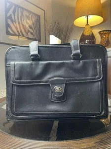 Samsonite Heritage Travelware Wheeled Business Laptop Tote Bag Black - Picture 1 of 1