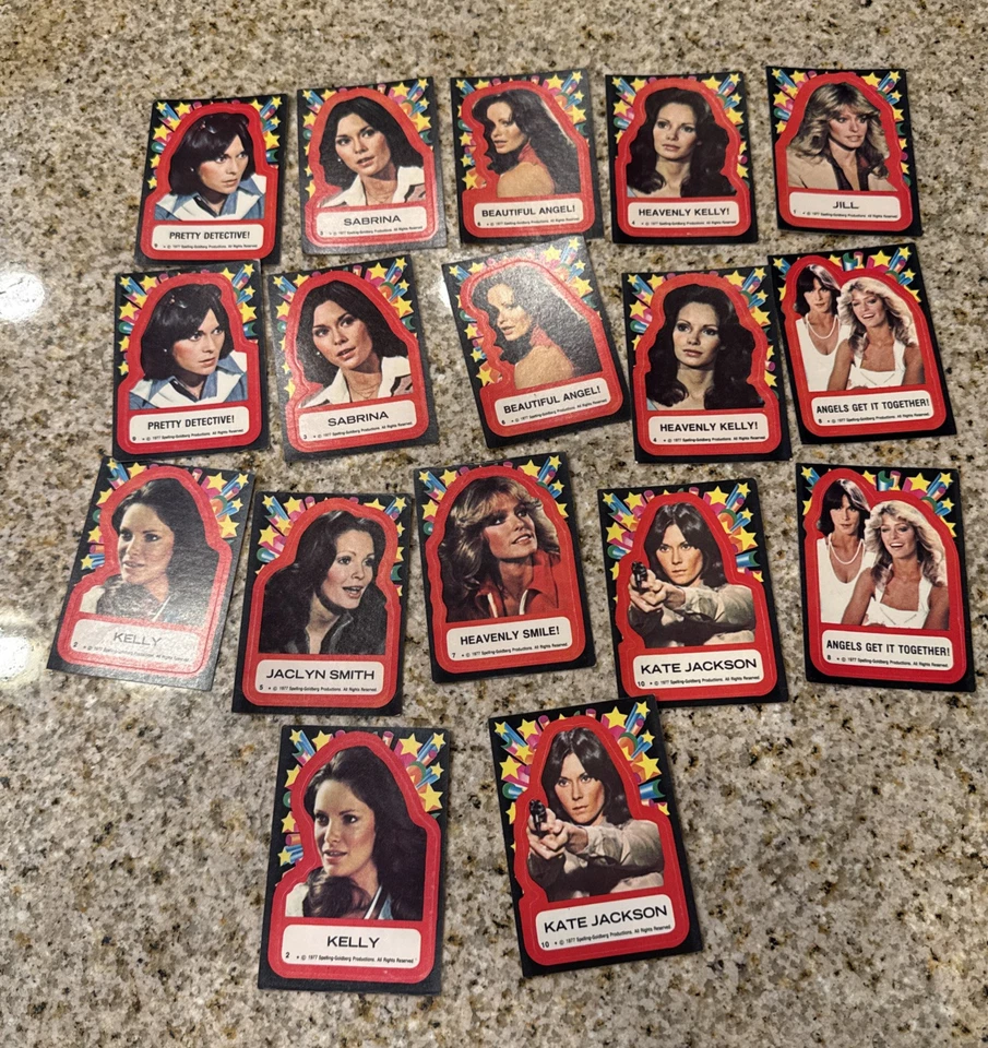 1977 Vintage Spelling Goldberg Productions Charlie’s Angels Sticker Collection  - Image 1 of 4