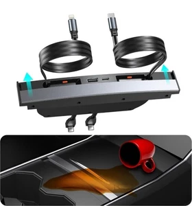 Hub USB para Tesla Modelo 3 Modelo Y para Modelo Y (2021-24) y Modelo 3 (2021-23) - Imagen 1 de 7