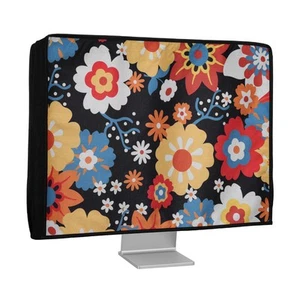 Leinen Hülle für 20-22" Monitor Schutzhülle Staubschutz Bildschirm Computer - Photo 1/8