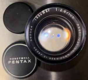 PENTAX MOUNT TAKUMAR ASAHI LENS 1:2.8/105 WITH LENS COVER - Picture 1 of 4