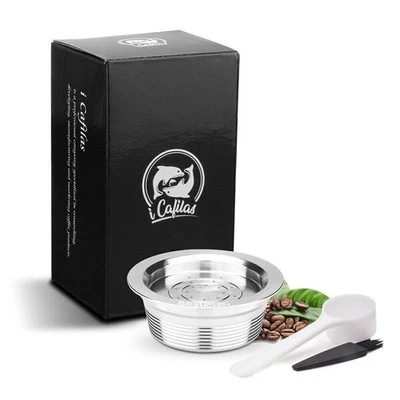 Stainless Steel Refillable Reusable Coffee Filter Capsule For LAVAZZA A MODO MIO - image 1 of 4