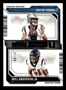 2023 Panini Contenders 2 Bryce Young Will Anderson Jr Gold Round Numbers RC #/10 - Picture 1 of 2