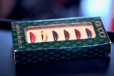 GUCCI Bezel Replacement Rings for Gucci Watches, OEM Set of 6 Bezels - Image 1 of 4