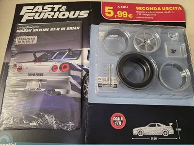 NISSAN SKYLINE GT-R DI BRIAN 1/8 FAST & FURIOUS N° 2 - DE AGOSTINI - Immagine 1 di 2