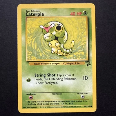 Pokémon TCG Caterpie Base Set 2 Unlimited Common Card 68/130 - Image 1 of 2