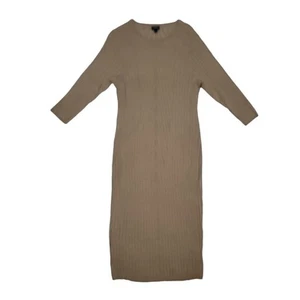 Torrid Sweater Dress Womens Plus 1x Brown Midi Shift 3/4 Sleeve Bodycon Knit - Picture 1 of 11