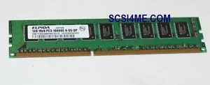 Elpida EBJ10EE8BAWA-DJ-E 1GB 1Rx8 PC3-10600E-9-05-DP ECC Unbuffered DDR3 240-Pin - Picture 1 of 1