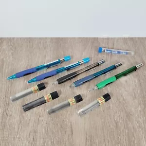 5 Lot Vintage Pentel Mechanical Pencil Quicker Clicker PD345 Japan ~ Used - Picture 1 of 23