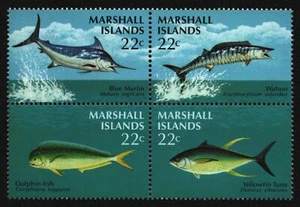 Marshall-Inseln 1986 - Mi-Nr. 92-95 ** - MNH - ZDR - Fische / Fish - Picture 1 of 1