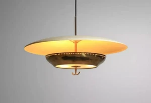 4 Light Modern Antique Mid Century Vintage Raw Brass Pendant Sputnik chandelier - Picture 1 of 8