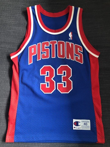 Vintage Champion Grant Hill Detroit Pistons Authentic Jersey Size 40 Cover
