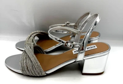 Scarpe sandali donna Steve Madden modello ISMERIA silver - Immagine 1 di 4