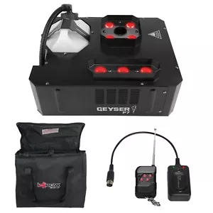 Chauvet DJ Geyser P7 RGBA+UV Pyrotechnic Effect Fog Machine w Carry Case - Picture 1 of 12