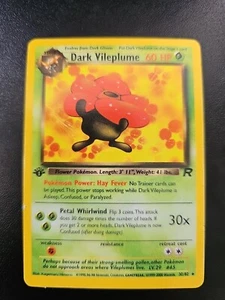 Pokemon Card - Dark Vileplume 30/82 Rare 1st Edition Team Rocket WOTC - NM - Picture 1 of 2