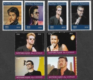 GEORGE MICHAEL MUSIC POP SINGER STAMPS COLLECTION USED CTO - Picture 1 of 1