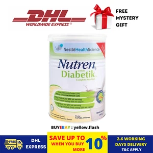 2 Tin Nestle Nutren Diabetic Milk Complete Nutrition Vanilla 800g DHL SHIP - Picture 1 of 5