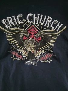 Eric Church Men’s Black 2017 Holdin’ My Own Tour Concert Eagle talla XL con licencia - Imagen 1 de 5