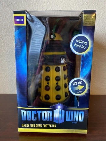 Doctor Who Yellow Dalek 8 inch USB Desk Protector Underground Toy Brand New NIB Cover