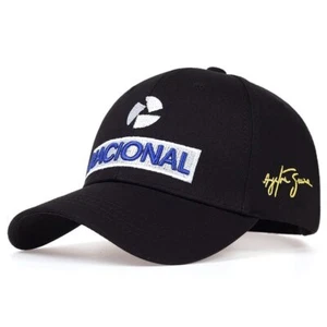 F 1 Ayrton Senna Baseball Cap Men Fashion Cool Embroidery Hat Adjustable Black - Picture 1 of 4