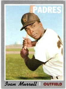 1970 TOPPS # 179 - IVAN MURRELL - SAN DIEGO PADRES - SET BREAK