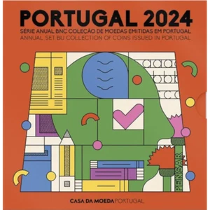 2024 Portugal 8-Coin Standard Brilliant Uncirculated BU Set - Picture 1 of 5