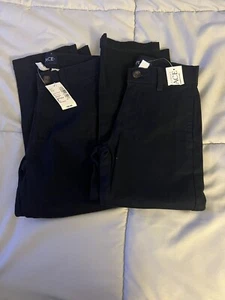 The Childrens Place Youth Pants Blues Size 5 Uniform Casual 100% Cotton Lot Of 2 - Picture 1 of 7
