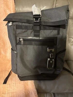 Tumi Birch Roll Top Laptop Travel Backpack Bag Carry-On in Heather Grey - Image 1 of 4
