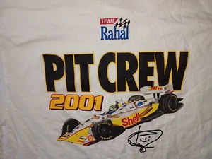 Rahal 2001 Pit Crew Druck weißes Shirt XL NEU - Bild 1 von 4