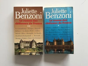 lot 2 livres Juliette Benzoni Le roman des chateaux de france 1&2 - Imagen 1 de 6