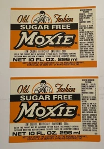 4 Moxie Old Fashion Soda Labels - Picture 1 of 2