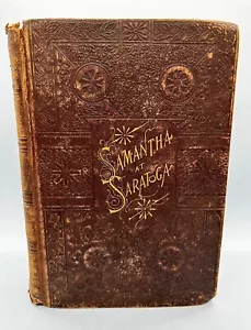 1887 antikes Buch Samantha in Saratoga von Josiah Allens Frau - Bild 1 von 8