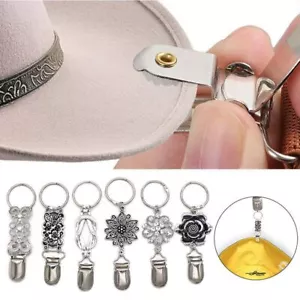 2PCS Hat Clips for Bag Hat Holder for Travel Alloy Hat Clip Outdoor Accessory - Picture 1 of 16