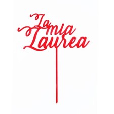 LA MIA LAUREA CAKE TOPPER TORTA LAUREA DECORAZIONE FESTE SCRITTA LAUREA ITALIA