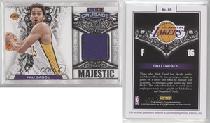 2013-14 Panini Crusade Majestic Memorabilia /299 Pau Gasol #66 HOF