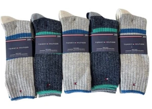 10 Pairs Tommy Hilfiger Boot Socks Thick Hiking Winter Ski Cold Weather MSRP $90 - Picture 1 of 4
