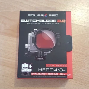 Polar Pro Switchblade 2 Red Macro Combo Filter for GoPro 40m Waterproof Housing - Picture 1 of 16
