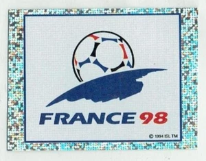 FRANCE 98 Logo unused Panini World Cup 1998 Sticker #2 Foil Badge - Picture 1 of 2