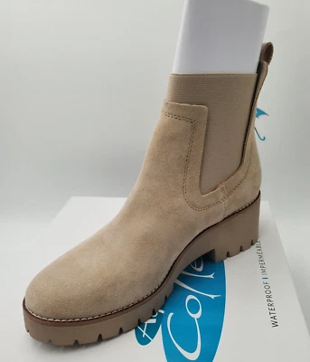 Aqua College 9.5 Women Demi  Beige Chelsea Boots Shoes Medium - Image 1 of 4
