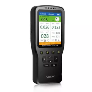 VSON Air Quality Monitor Formaldehyde Detector Temperature And Humidity Detector - Picture 1 of 7