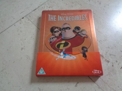 Disney THE INCREDIBLES Pixar rare 1st Edition DEBOSSED Blu-ray SteelBook ZAVVI - Image 1 of 4