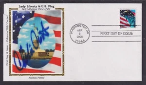 Charlie Crist (1956- ), 44th Florida Governor, signed Lady Liberty & Flag FDC - Picture 1 of 1