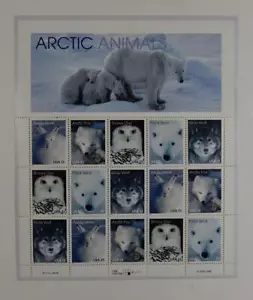 US SCOTT 3288 - 3292 SHEET OF 15 ARCTIC ANIMALS 33 CENTS FACE MNH - Picture 1 of 1