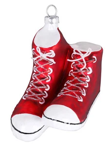 Inge Glas Christbaumschmuck Turnschuhe 9 cm kräftige Farbe authentisch hochwetig - Bild 1 von 1