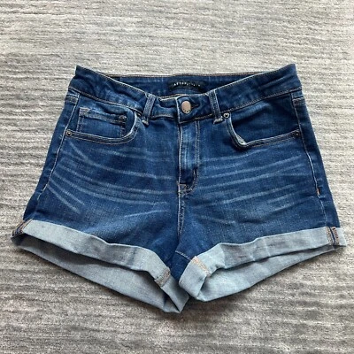 Aeropostale Jean Shorts Size 6 Womens Midi High Rise Blue Denim - Image 1 of 4