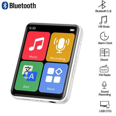 MP4 MP3 Player Bluetooth 5.0 Touch Screen Sport Lossless HIFI Music FM Radio NEW - Image 1 of 4